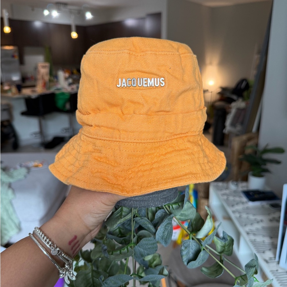 Jacquemus Orange Logo Bucket Hat